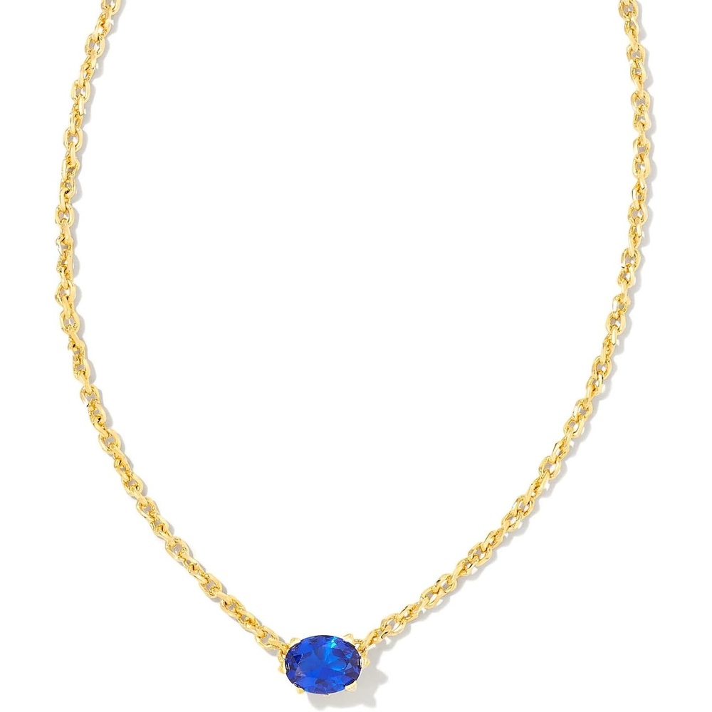 image:imageKendra Scott Cailin Pendant Necklace Fashion Jewelry for WomenGOLD BLUE CRYSTAL