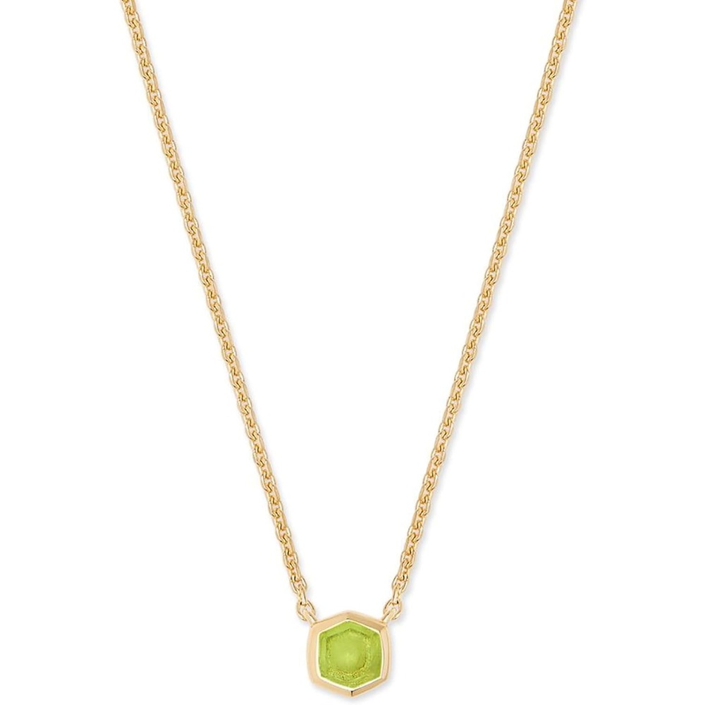 image:imageKendra Scott Davie Pendant Necklace18K GOLD VERMEIL GREEN PERIDOT