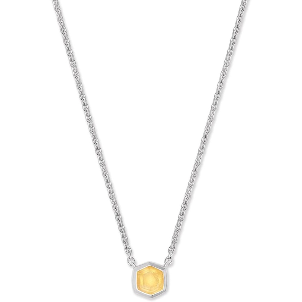 image:imageKendra Scott Davie Pendant NecklaceSTERLING SILVER LIGHT CITRINE
