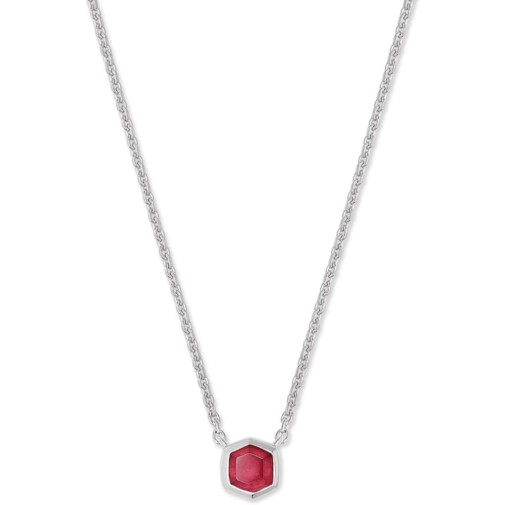 image:imageKendra Scott Davie Pendant NecklaceSTERLING SILVER RED GARNET