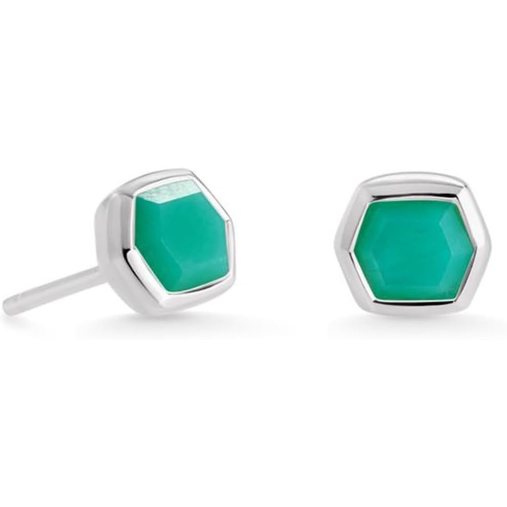 image:imageKendra Scott Davie Stud Earrings Fine Jewelry for WomenSTERLING SILVER  CHRYSOPRASE