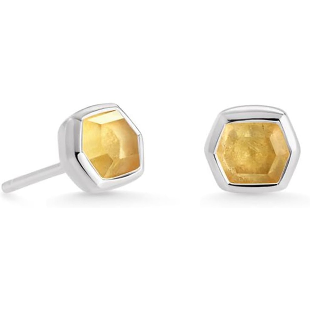 image:imageKendra Scott Davie Stud Earrings Fine Jewelry for WomenSTERLING SILVER  LIGHT CITRINE