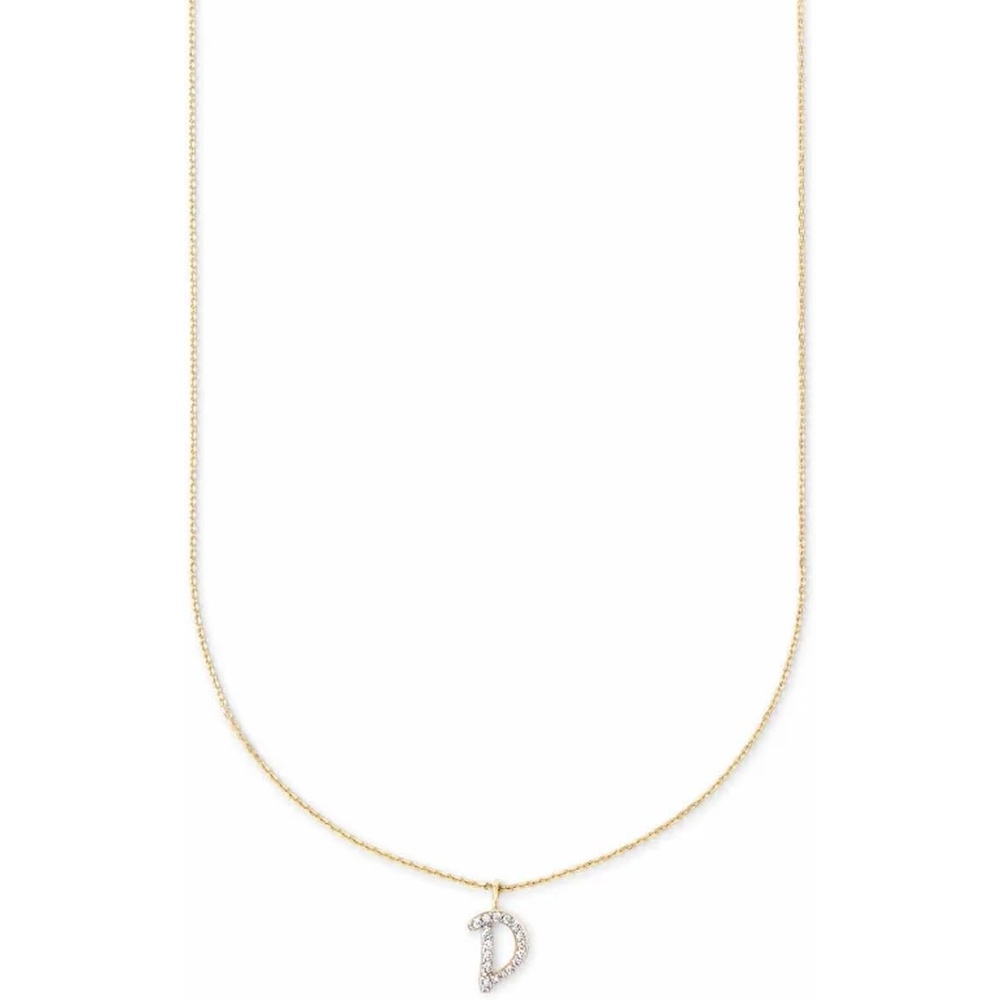 image:imageKendra Scott Diamond Letter AZ Pendant Necklace Fine Jewelry For WomenLETTER D