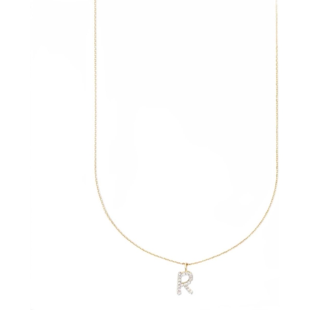 image:imageKendra Scott Diamond Letter AZ Pendant Necklace Fine Jewelry For WomenLETTER R