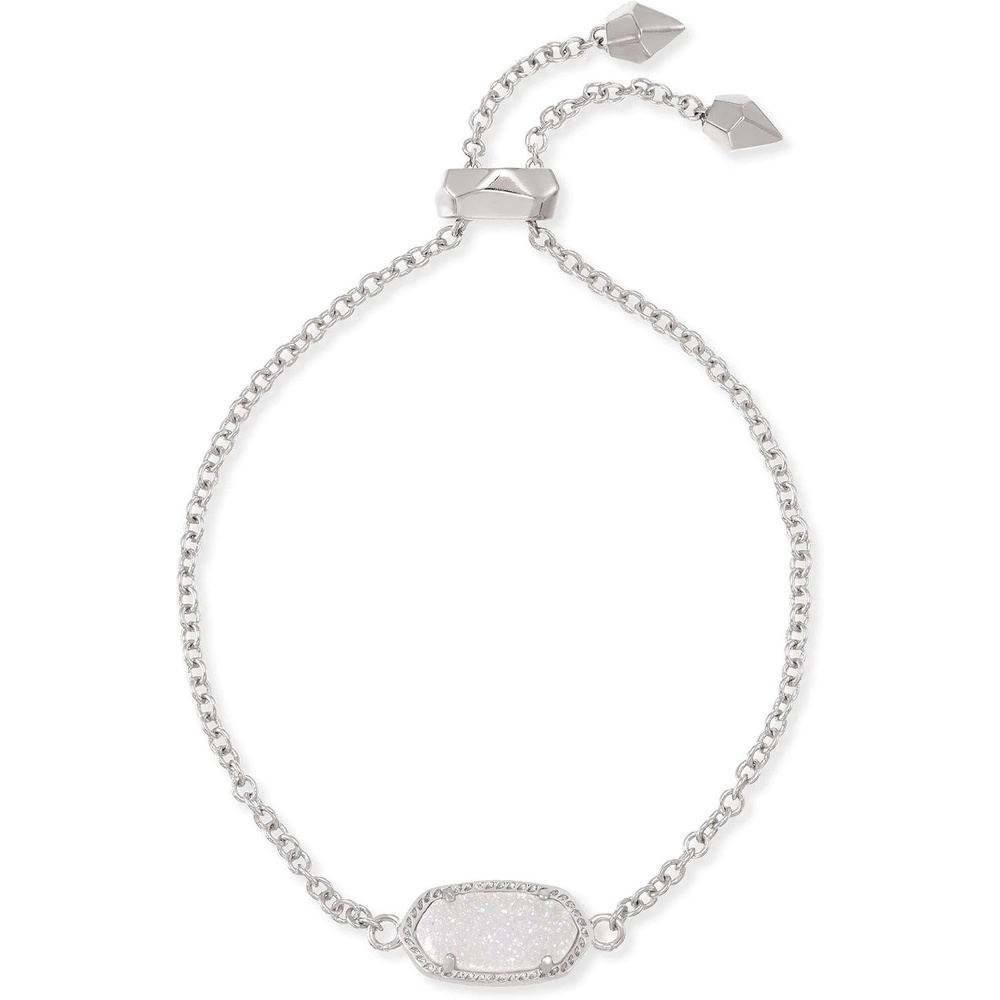 image:imageKendra Scott Elaina Adjustable Chain Bracelet for Women Fashion Jewelry GoldPlatedRHODIUM  IRIDESCENT DRUSY