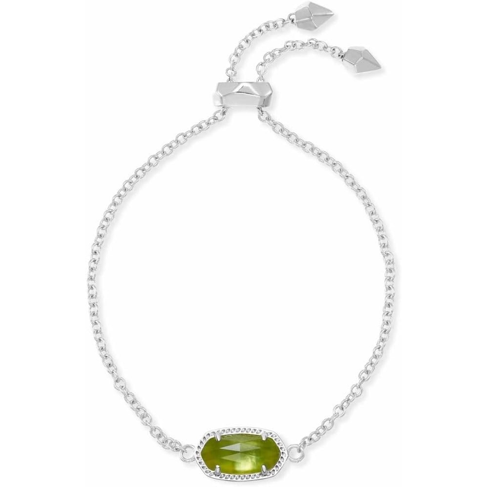 image:imageKendra Scott Elaina Adjustable Chain Bracelet for Women Fashion Jewelry GoldPlatedRHODIUM  PERIDOT ILLUSION