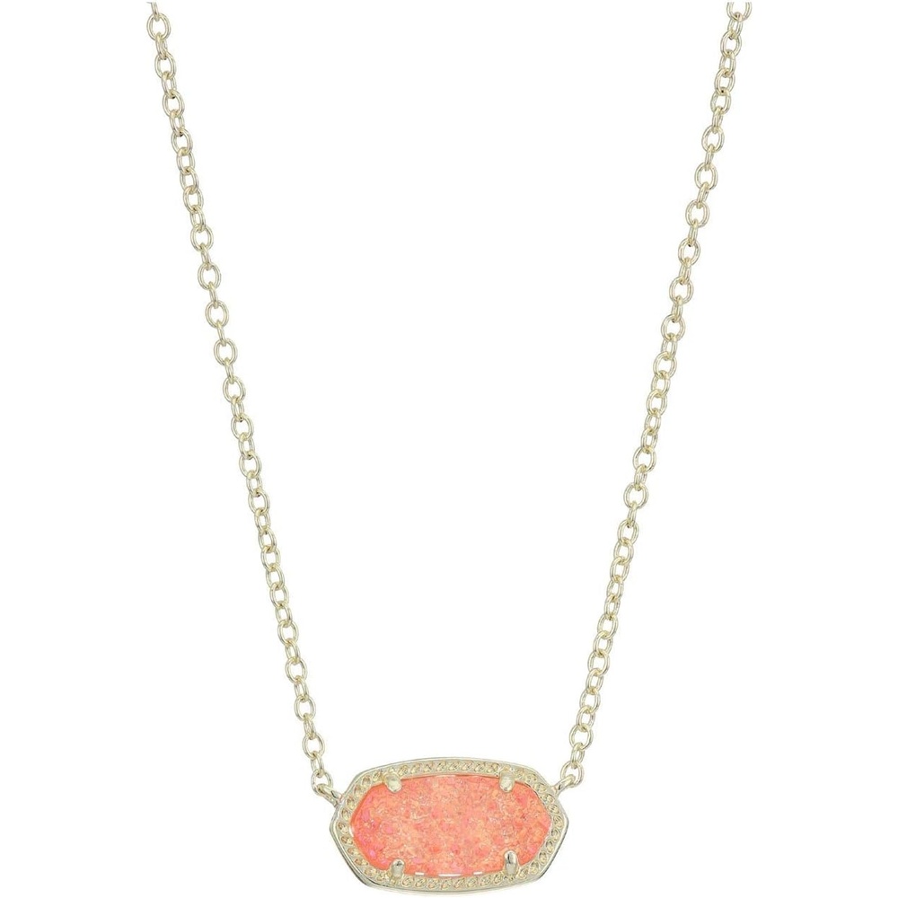 image:imageKendra Scott Elisa Pendant Necklace for Women Fashion Jewelry 14k GoldPlatedGOLD CORAL DRUSY