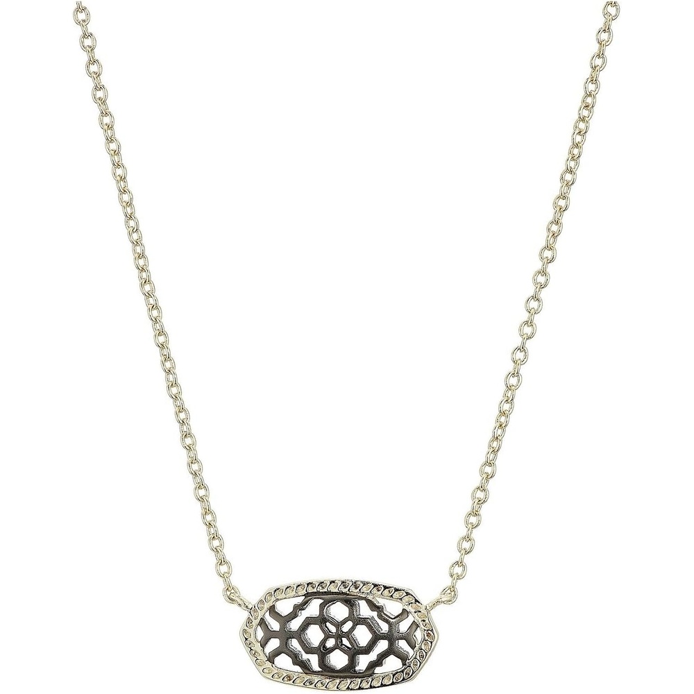 image:imageKendra Scott Elisa Pendant Necklace for Women Fashion Jewelry 14k GoldPlatedGOLD GUNMETAL FILIGREE MIX