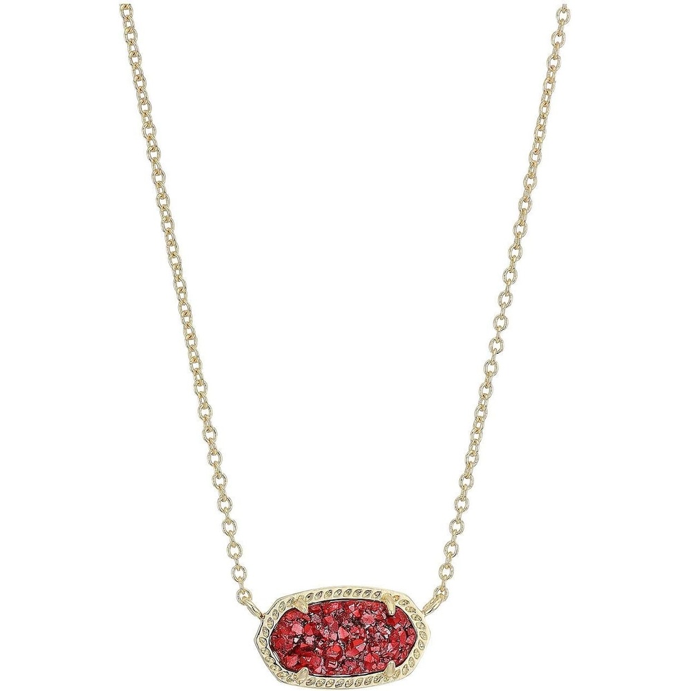 image:imageKendra Scott Elisa Pendant Necklace for Women Fashion Jewelry 14k GoldPlatedGOLD  RASPBERRY DRUSY