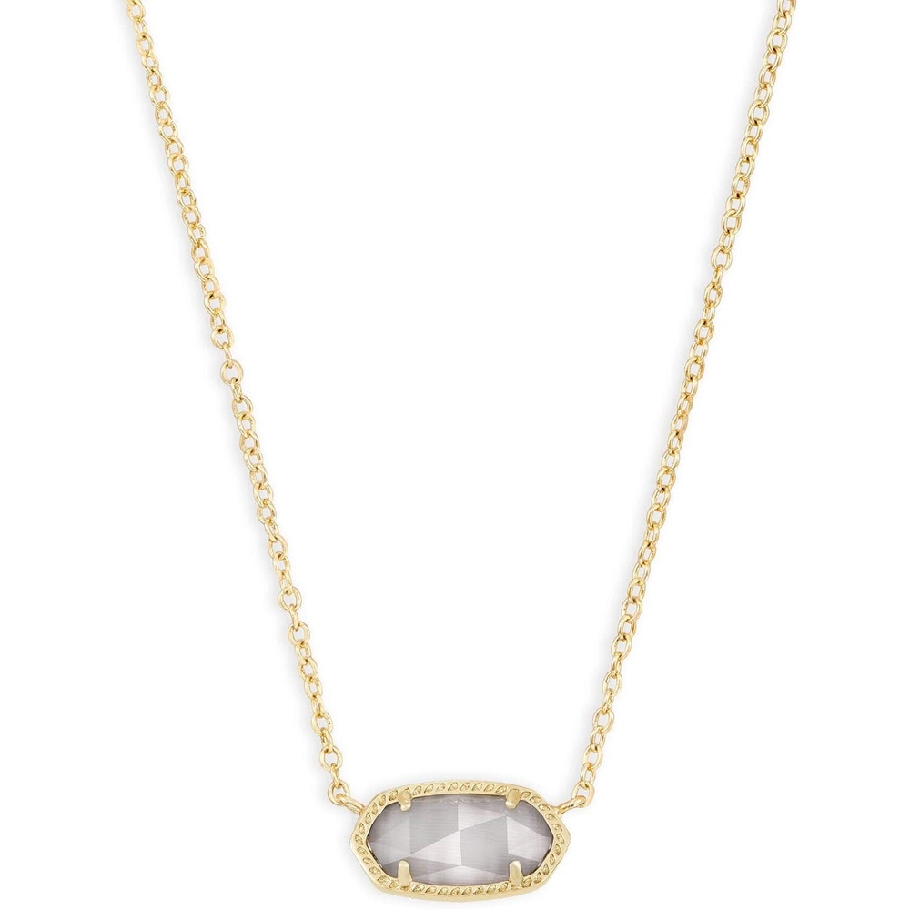 image:imageKendra Scott Elisa Pendant Necklace for Women Fashion Jewelry 14k GoldPlatedGOLD SLATE CATS EYE