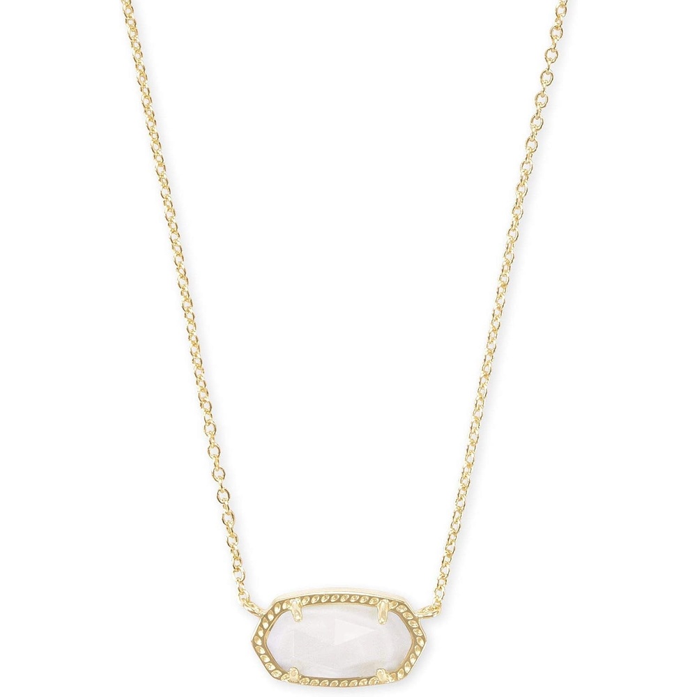 image:imageKendra Scott Elisa Pendant Necklace for Women Fashion Jewelry 14k GoldPlatedGOLD WHITE MOTHER OF PEARL