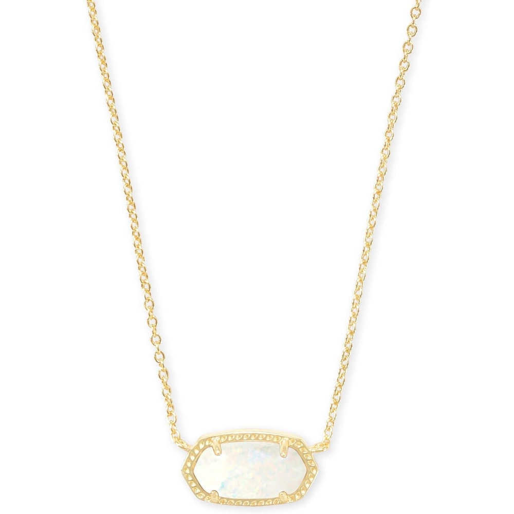 image:imageKendra Scott Elisa Pendant Necklace for Women Fashion Jewelry 14k GoldPlatedGOLD WHITE OPAL