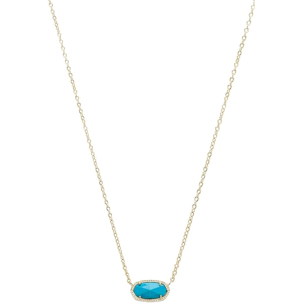 image:imageKendra Scott Elisa Pendant Necklace for Women Fashion Jewelry 14k GoldPlatedGOLD TURQUOISE
