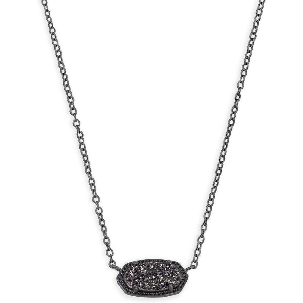 image:imageKendra Scott Elisa Pendant Necklace for Women Fashion Jewelry 14k GoldPlatedGUNMETAL  BLACK DRUSY