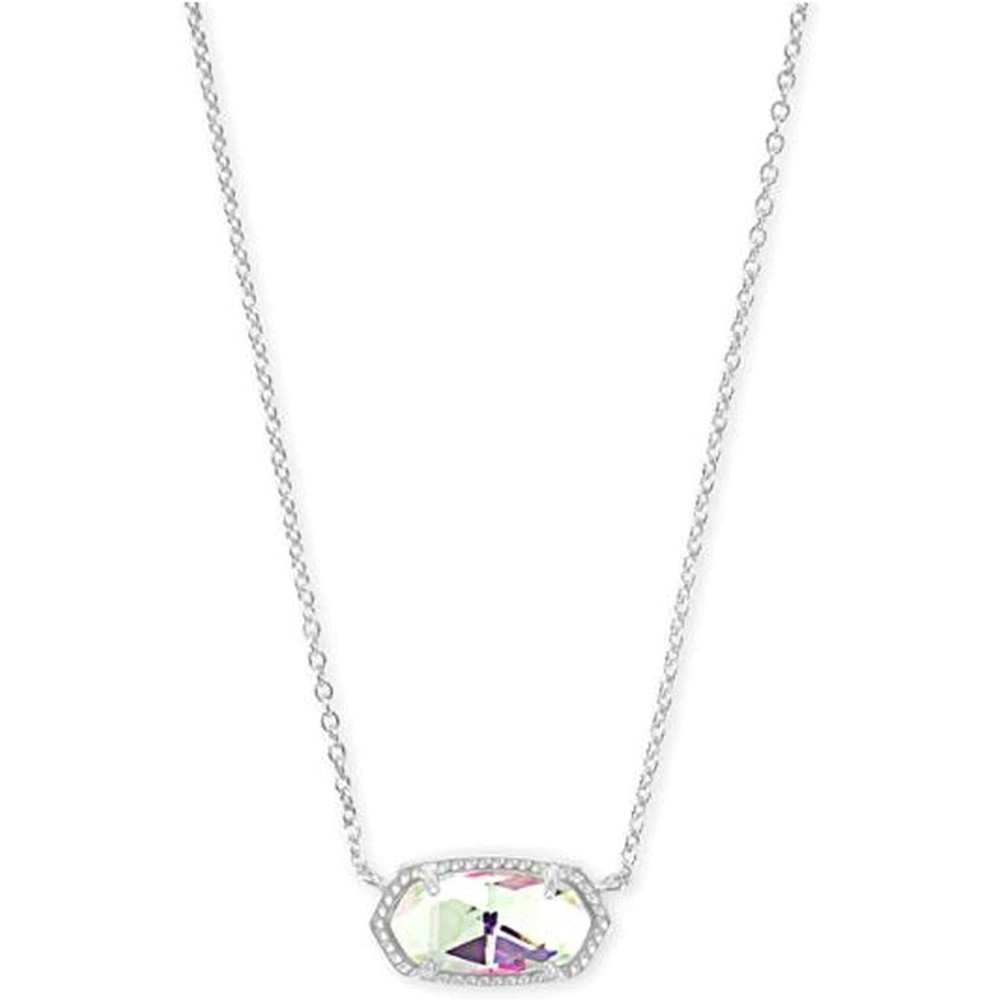 image:imageKendra Scott Elisa Pendant Necklace for Women Fashion Jewelry 14k GoldPlatedRHODIUM DICHROIC GLASS