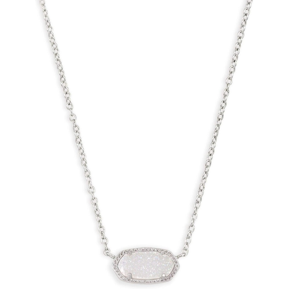 image:imageKendra Scott Elisa Pendant Necklace for Women Fashion Jewelry 14k GoldPlatedRHODIUM  IRIDESCENT DRUSY