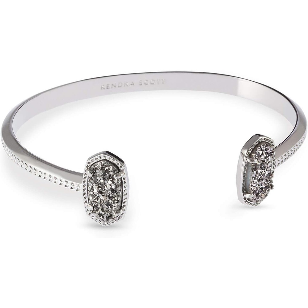 image:imageKendra Scott Elton Cuff Bracelet for Women Fashion JewelryRHODIUM PLATINUM DRUSY