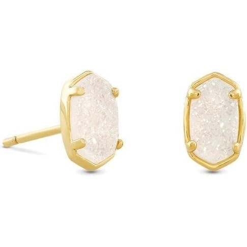 image:imageKendra Scott Emilie Stud Earrings for Women Fashion JewelryGOLD IRIDESCENT DRUSY