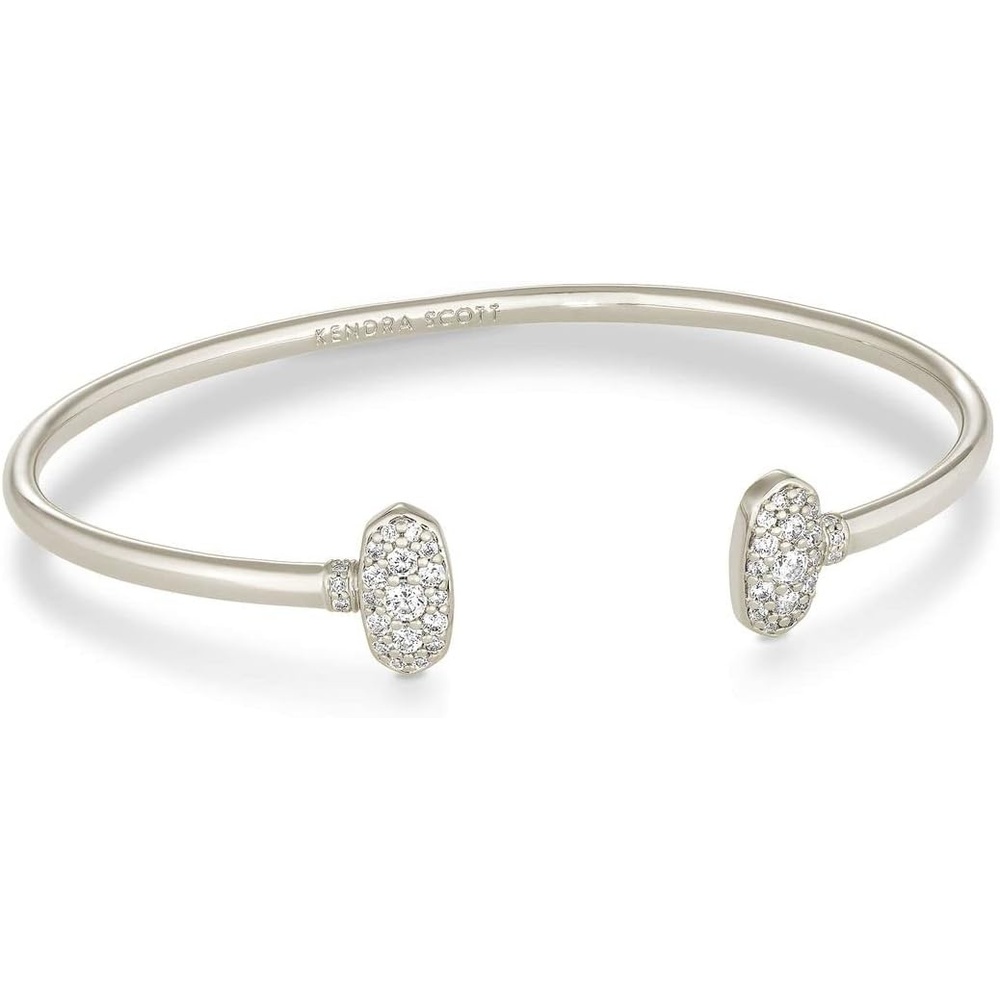 image:imageKendra Scott Grayson Crystal Cuff Bracelet Fashion Jewelry for WomenRHODIUM  WHITE CUBIC ZIRCONIA