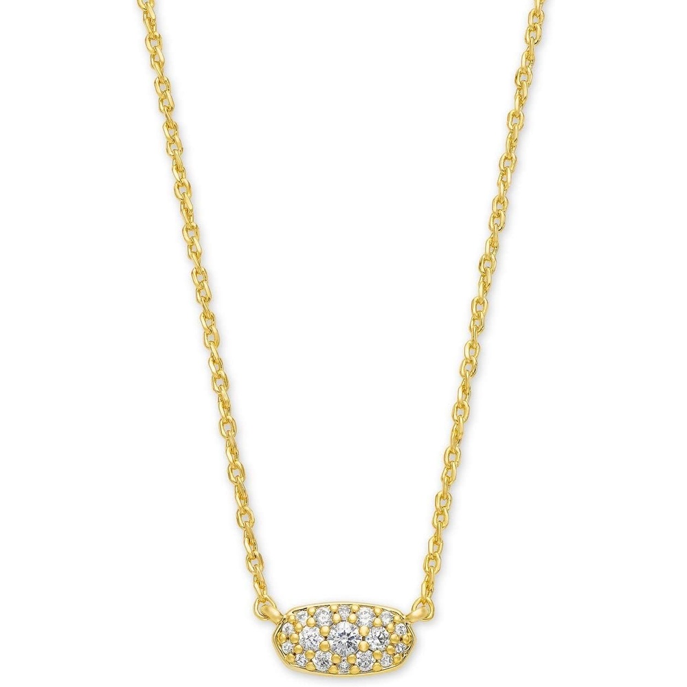 image:imageKendra Scott Grayson Crystal Pendant Necklace Fashion Jewelry for WomenGOLD  WHITE CUBIC ZIRCONIA