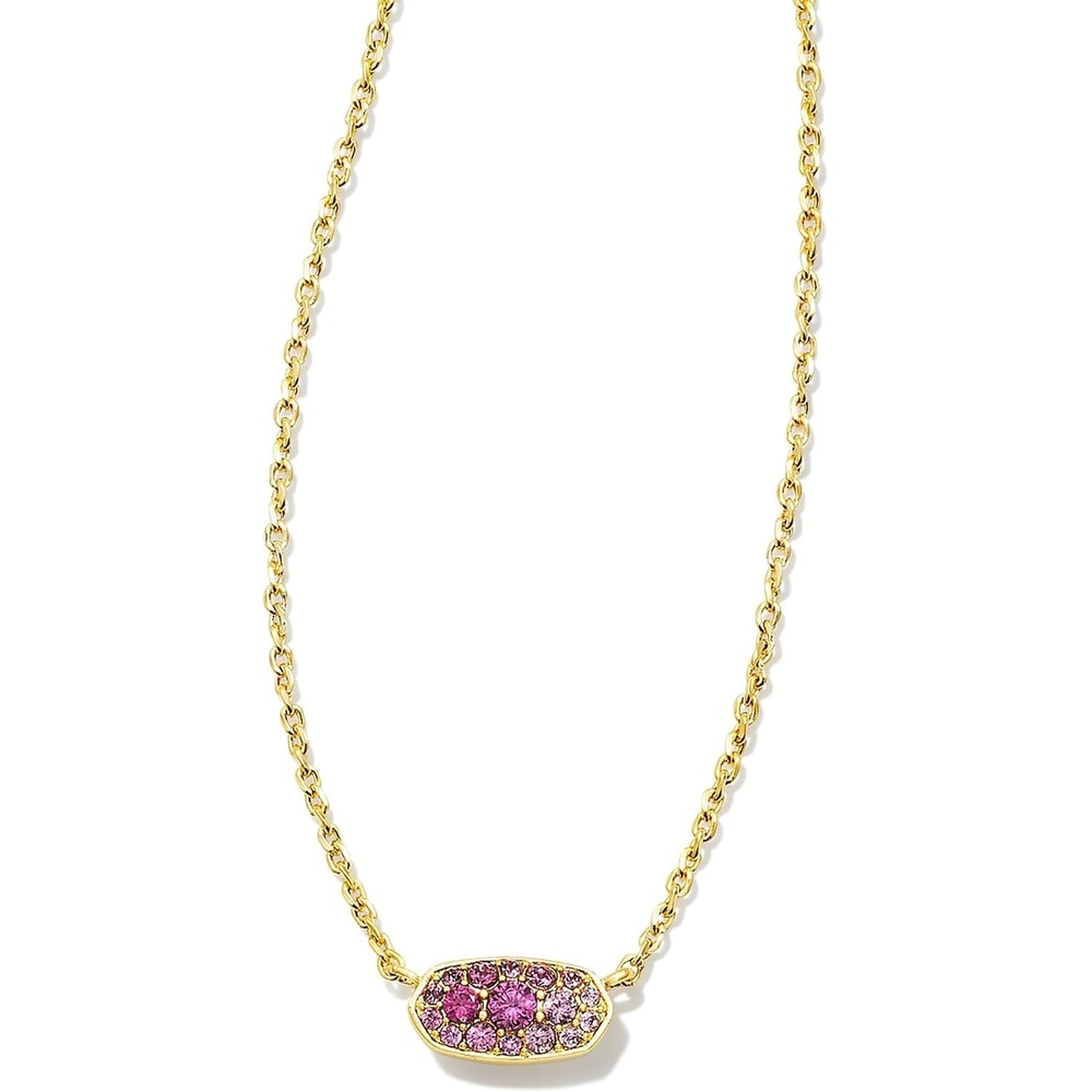 image:imageKendra Scott Grayson Crystal Pendant Necklace Fashion Jewelry for WomenGold Pink Ombre