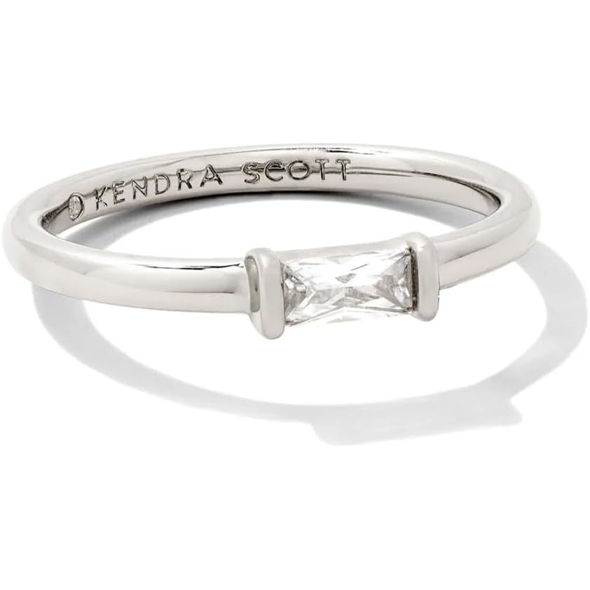 image:imageKendra Scott Juliette Band Ring Fashion Jewelry for WomenRHODIUM WHITE CRYSTAL