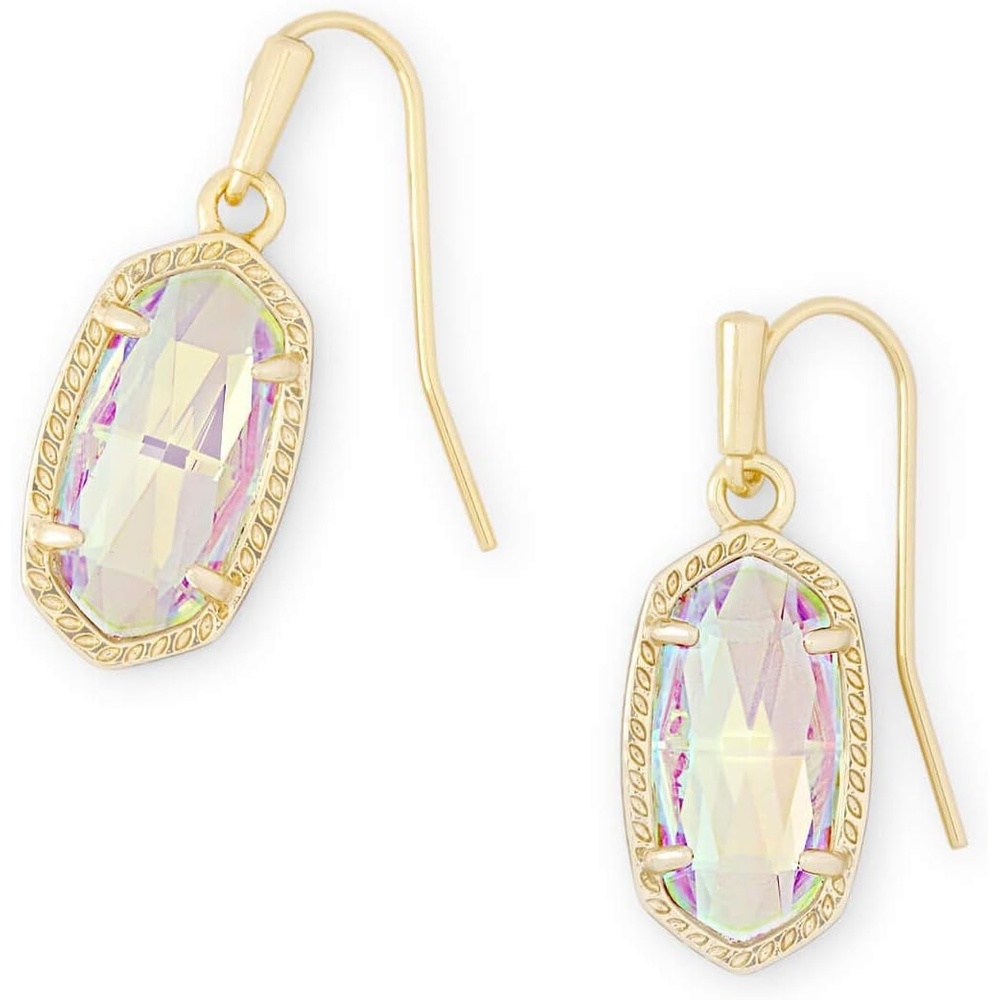 image:imageKendra Scott Lee Drop Earrings for WomenGOLD IRIDESCENT DICHROIC GLASS