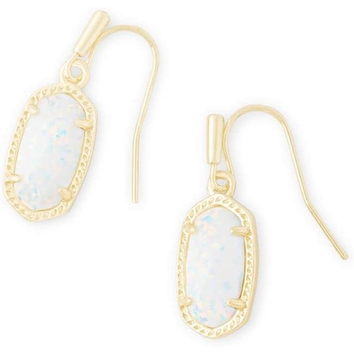 image:imageKendra Scott Lee Drop Earrings for WomenGOLD WHITE OPAL