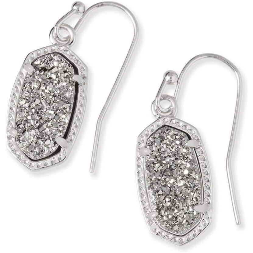 image:imageKendra Scott Lee Drop Earrings for WomenRHODIUM PLATINUM DRUSY