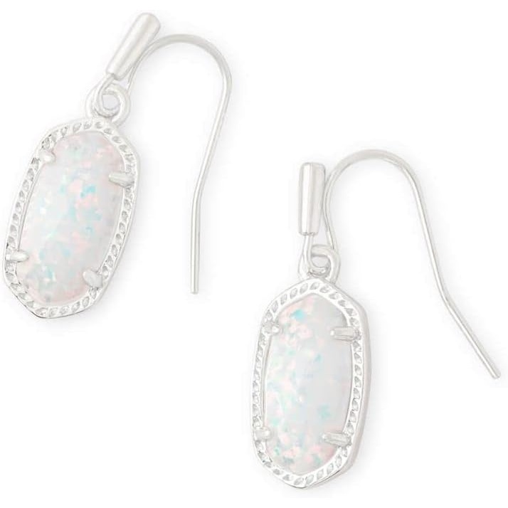 image:imageKendra Scott Lee Drop Earrings for WomenRHODIUM WHITE OPAL