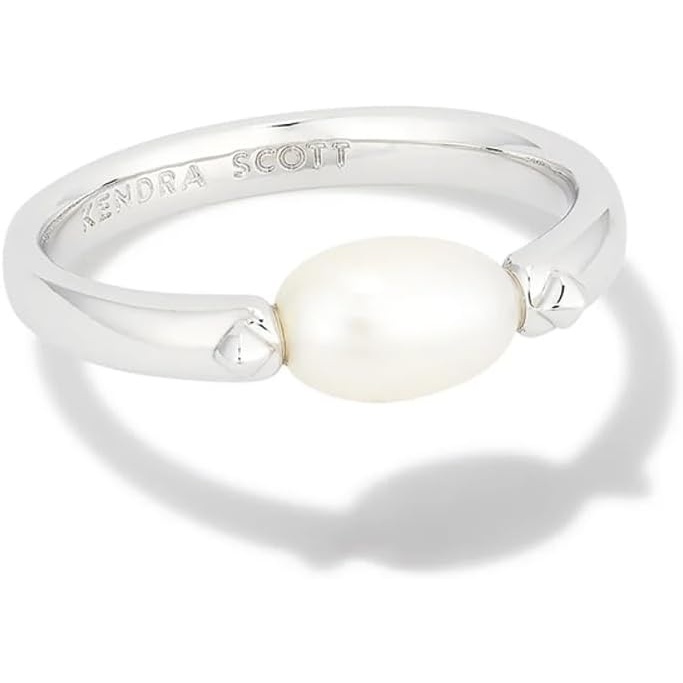 image:imageKendra Scott Leighton Pearl Band RingRHODIUM WHITE PEARL
