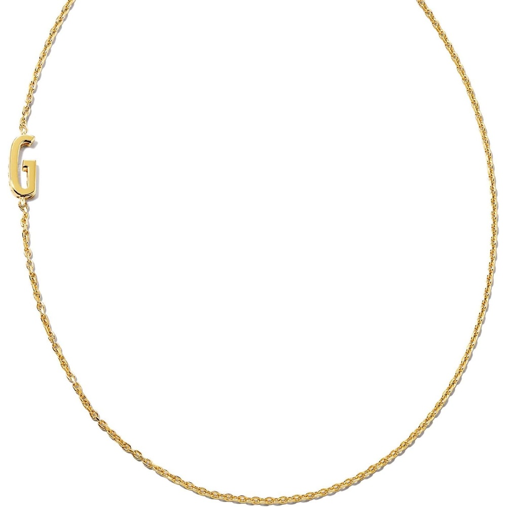 image:imageKendra Scott Letter AZ Inline Initial Necklace 18k Gold VermeilG