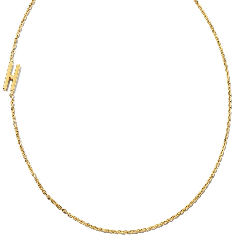 image:imageKendra Scott Letter AZ Inline Initial Necklace 18k Gold VermeilH