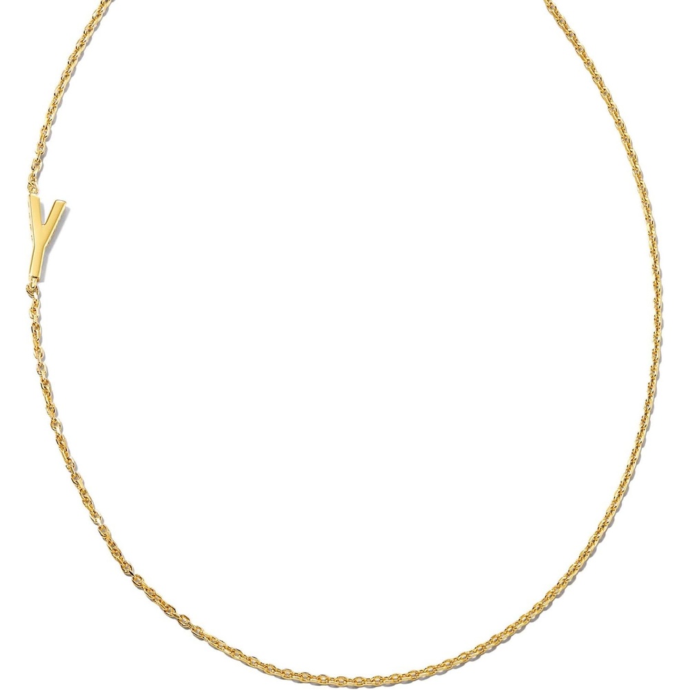 image:imageKendra Scott Letter AZ Inline Initial Necklace 18k Gold VermeilY