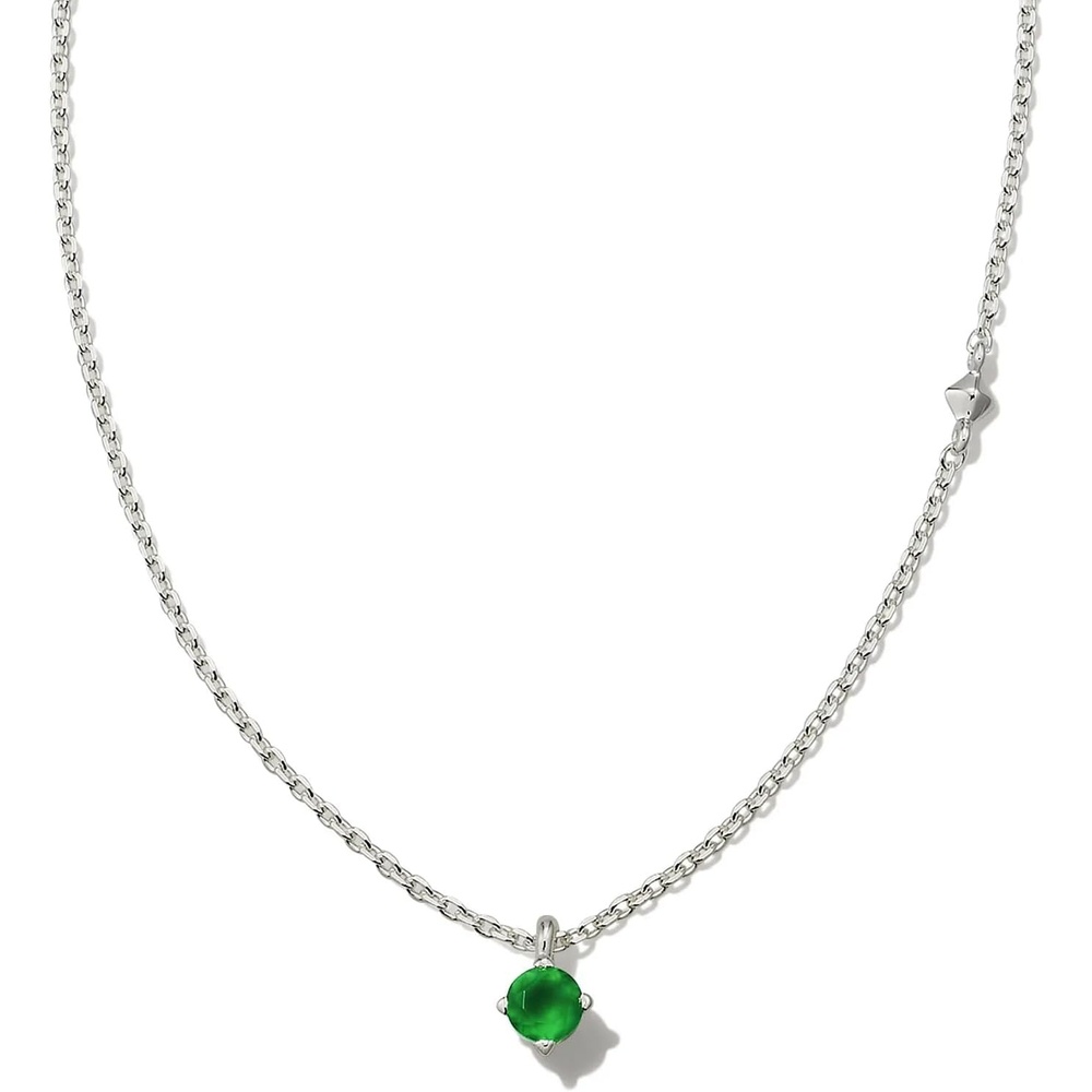 image:imageKendra Scott Maisie Sterling Silver Pendant NecklaceGREEN ONYX