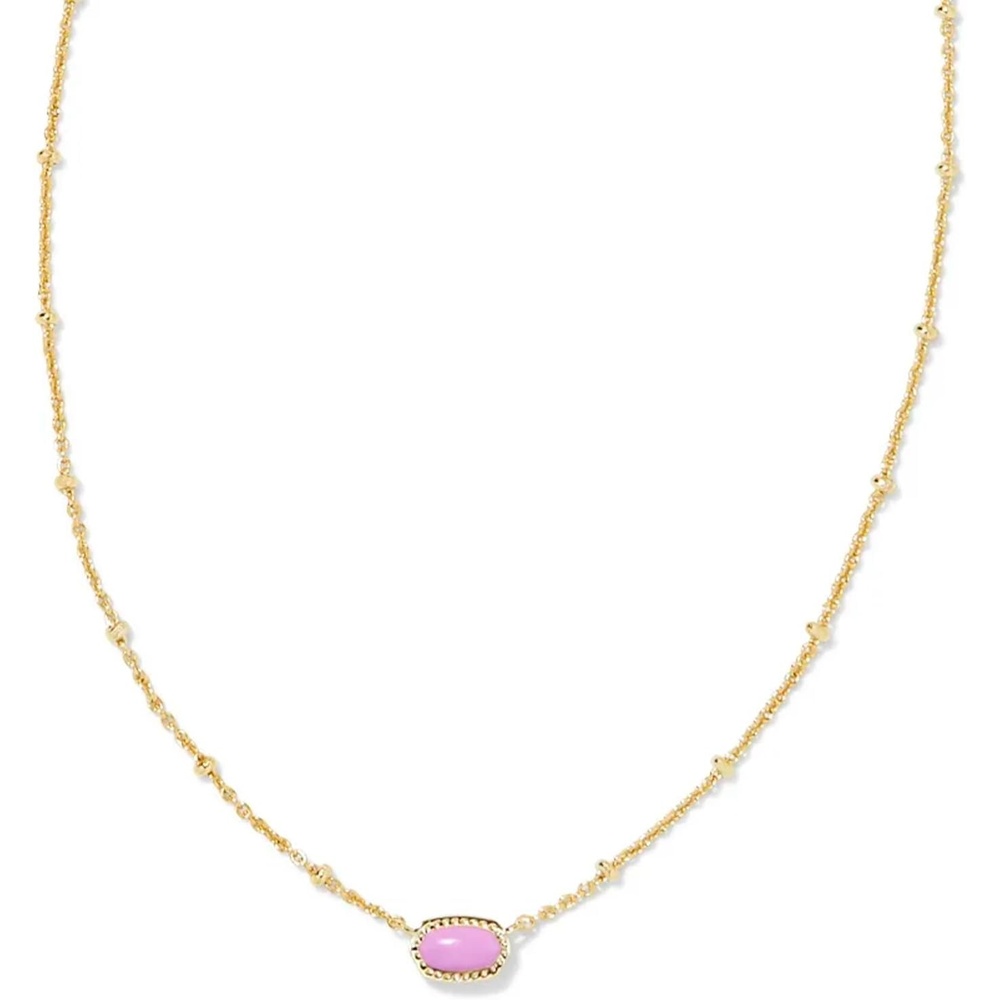 image:imageKendra Scott Mini Elisa 14k GoldPlated Satellite Short Pendant Necklace Fashion Jewelry for WomenGOLD FUCHSIA MAGNESITE