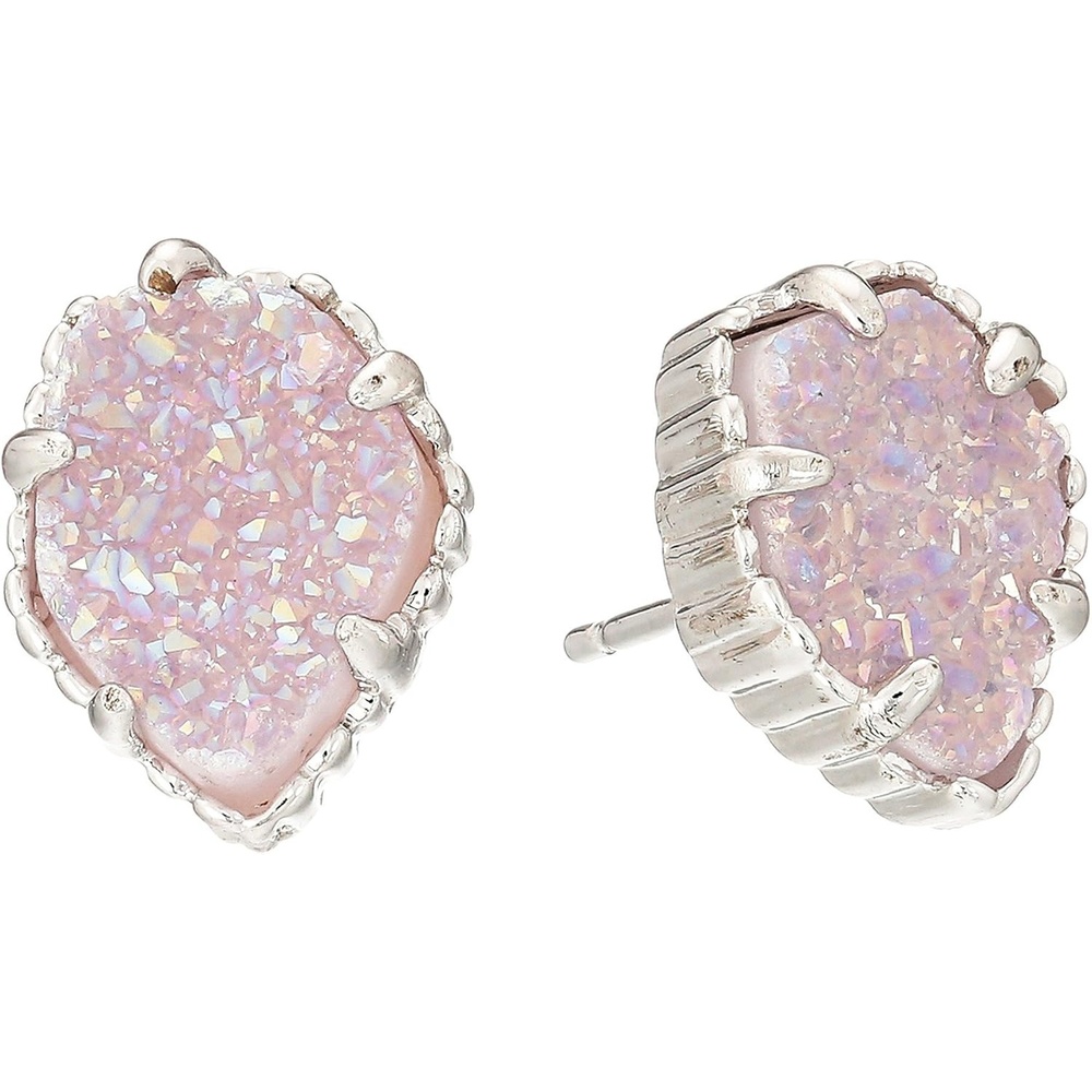 image:imageKendra Scott Tessa Stud Earrings for Women Fashion JewelryRhodiumIridescent Drusy