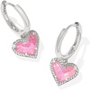 RHODIUM - PINK IRIDESCENT GLITTER GLASS