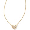 GOLD METAL - WHITE CUBIC ZIRCONIA