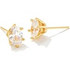 GOLD - WHITE CUBIC ZIRCONIA