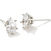 RHODIUM - WHITE CUBIC ZIRCONIA