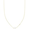 18K YELLOW GOLD - WHITE PEARL
