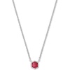 STERLING SILVER - RED GARNET