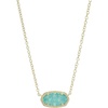 GOLD - BRIGHT AQUA DRUSY