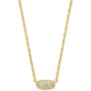 GOLD - WHITE CUBIC ZIRCONIA