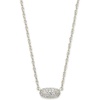 RHODIUM - WHITE CUBIC ZIRCONIA