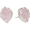 Rhodium/Iridescent Drusy