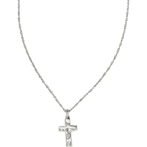 Kendra Scott Cross Pendant Necklace for Women, Fashion Jewelry(RHODIUM-PLATED)
