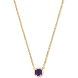 Kendra Scott Davie Pendant Necklace(18K GOLD VERMEIL – BLUE IOLITE)