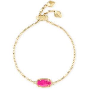 Kendra Scott Elaina Adjustable Chain Bracelet for Women, Fashion Jewelry, Gold-Plated(GOLD – AZALEA ILLUSION)